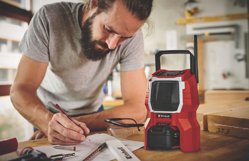 Einhell TC-RA 18 Li BT - Solo 18V Li-Ion Power X-Change AM / FM Radio - Bare