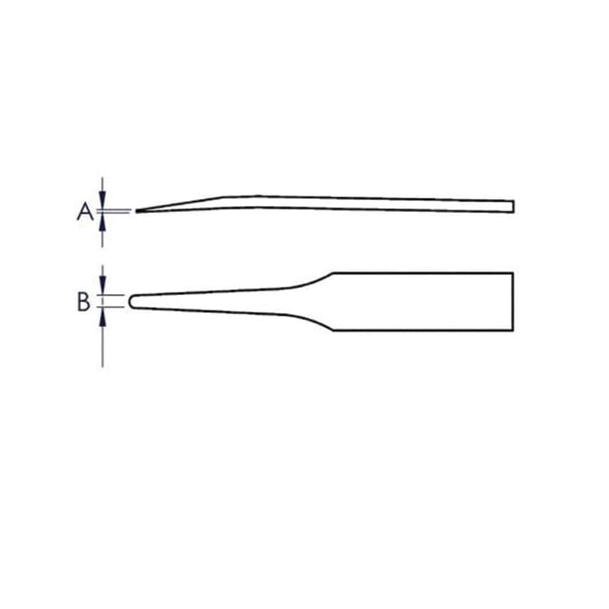 92 09 01 ESD Plastic Tweezers ESD Black