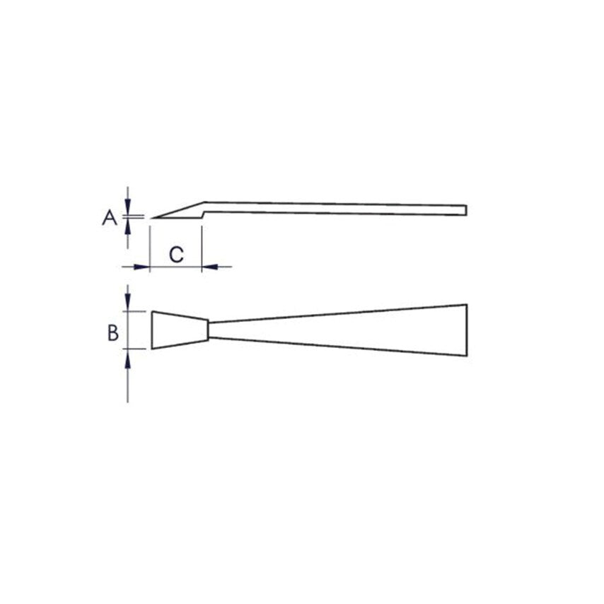 92 09 05 ESD Plastic Tweezers ESD Black