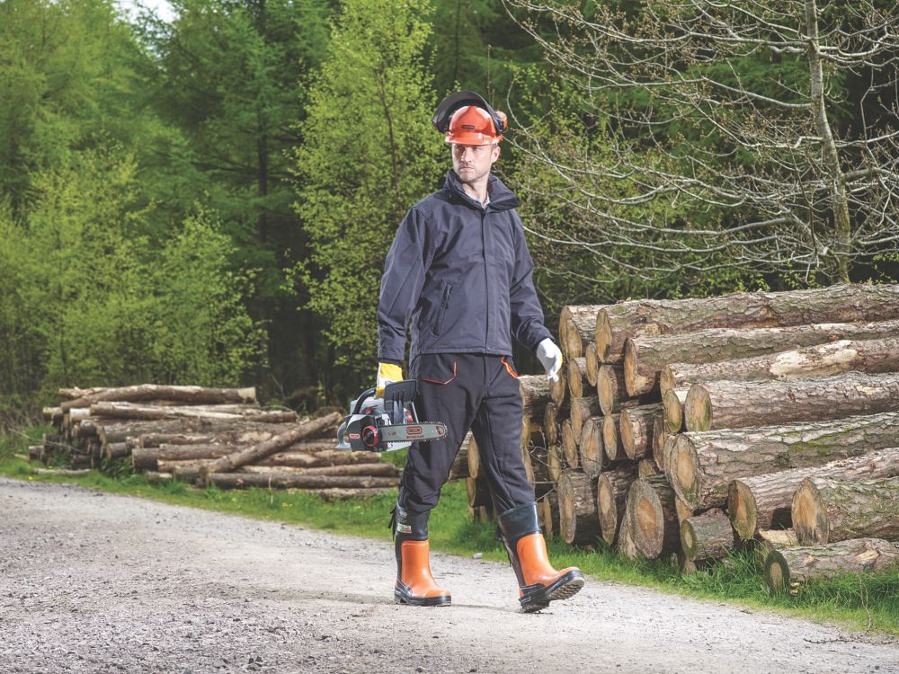 Oregon Yukon   Safety Chainsaw Wellies Orange / Black Size 9
