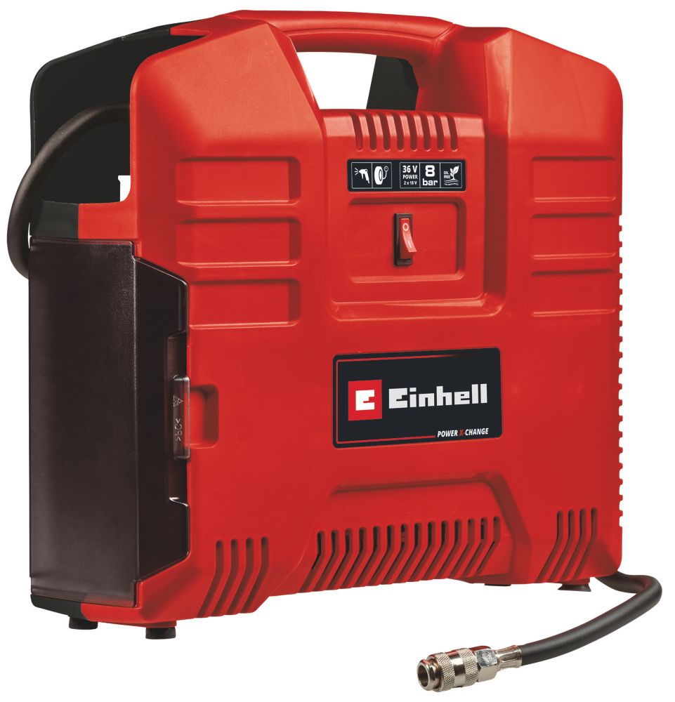 Einhell TE-AC 36/8 Li OF Set-Solo 36 (2x18)V Li-Ion Power X-Change  Cordless Portable Compressor - Bare