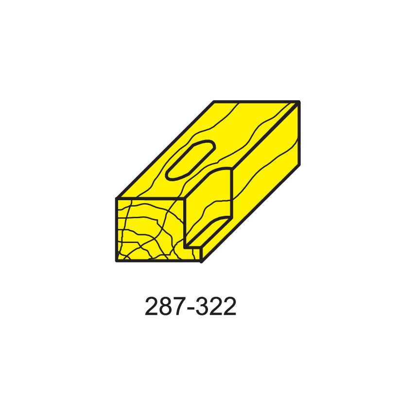 9.50 x 35mm Cut 3/8"SK. 2FL Staggered Tooth Bit