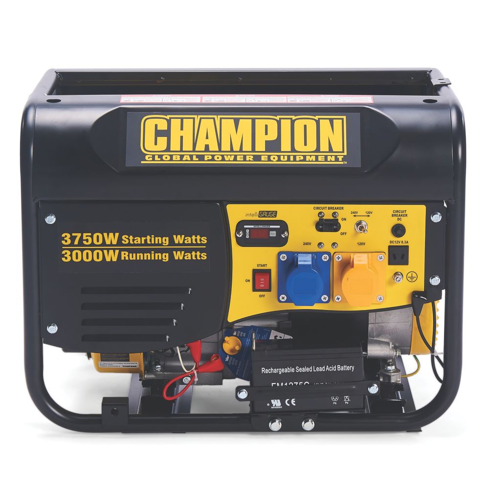Champion CPG4000E1 3500W Frame Type Petrol Generator 120 / 240V