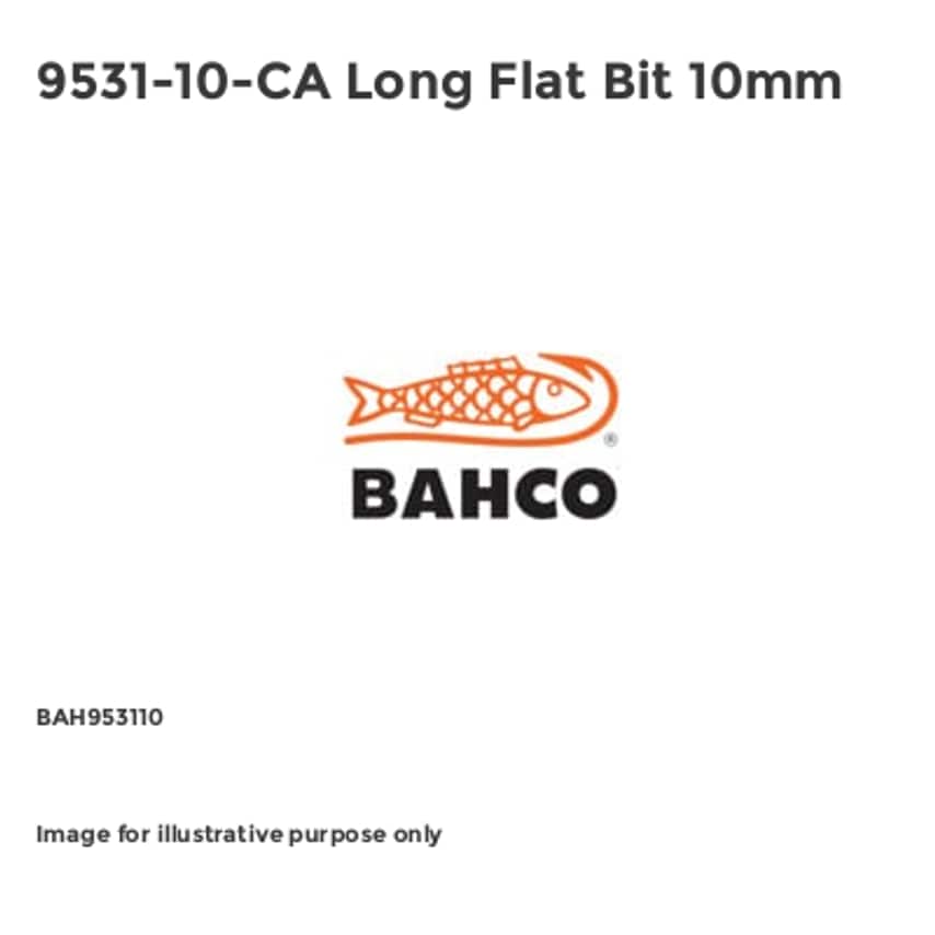 9531-10-CA Long Flat Bit 10mm