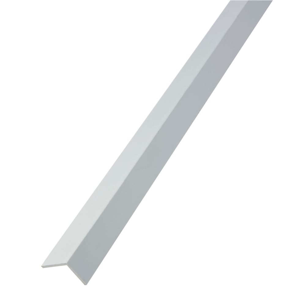 Rothley White Plastic Angle 1000mm x 20mm x 25mm