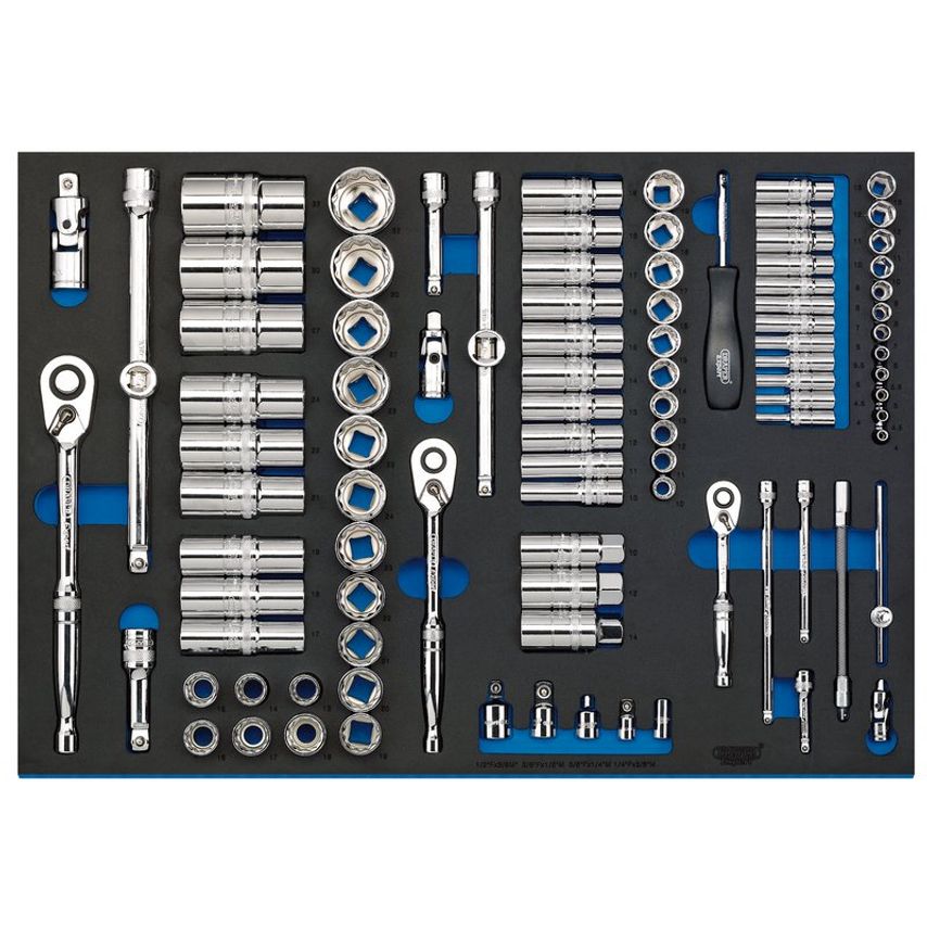 96-Piece 1/4"3/8"1/2" Socket Set