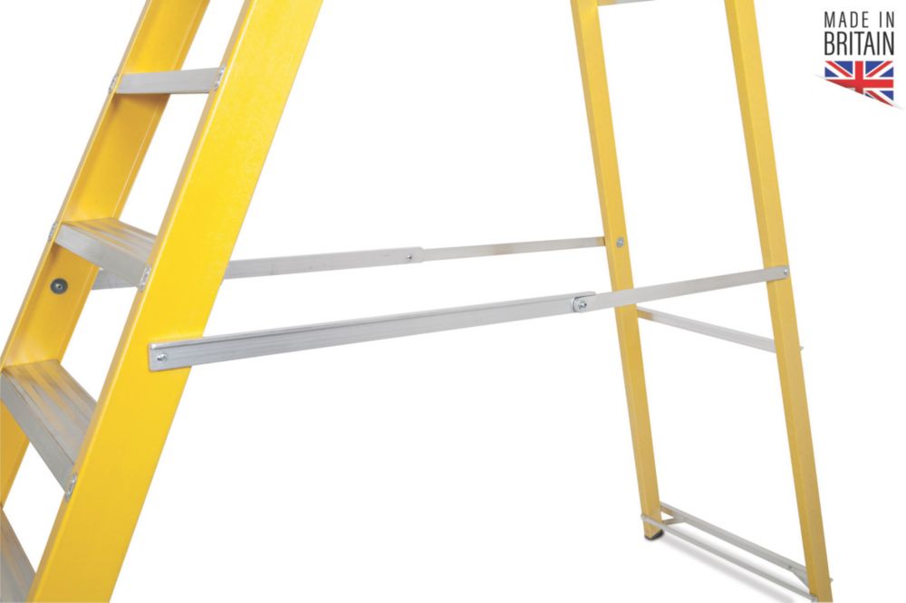 Lyte Fibreglass 2.74m 10 Step Platform Step Ladder