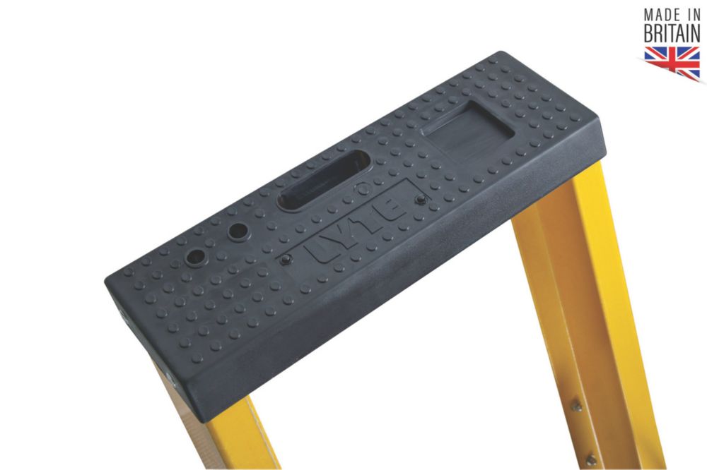 Lyte Fibreglass 2.74m 10 Step Platform Step Ladder