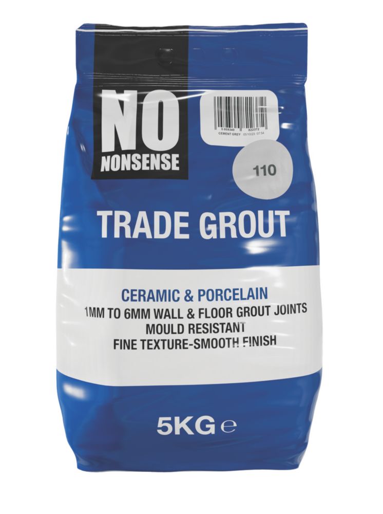 No Nonsense  Wall & Floor Grout Manhattan Grey 5Ltr