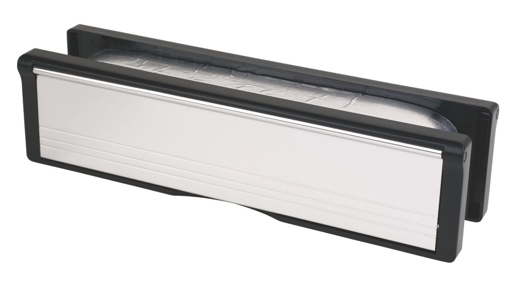 Firestop Fire Rated 10" Intumescent Letter Plate Chrome 272mm x 70mm
