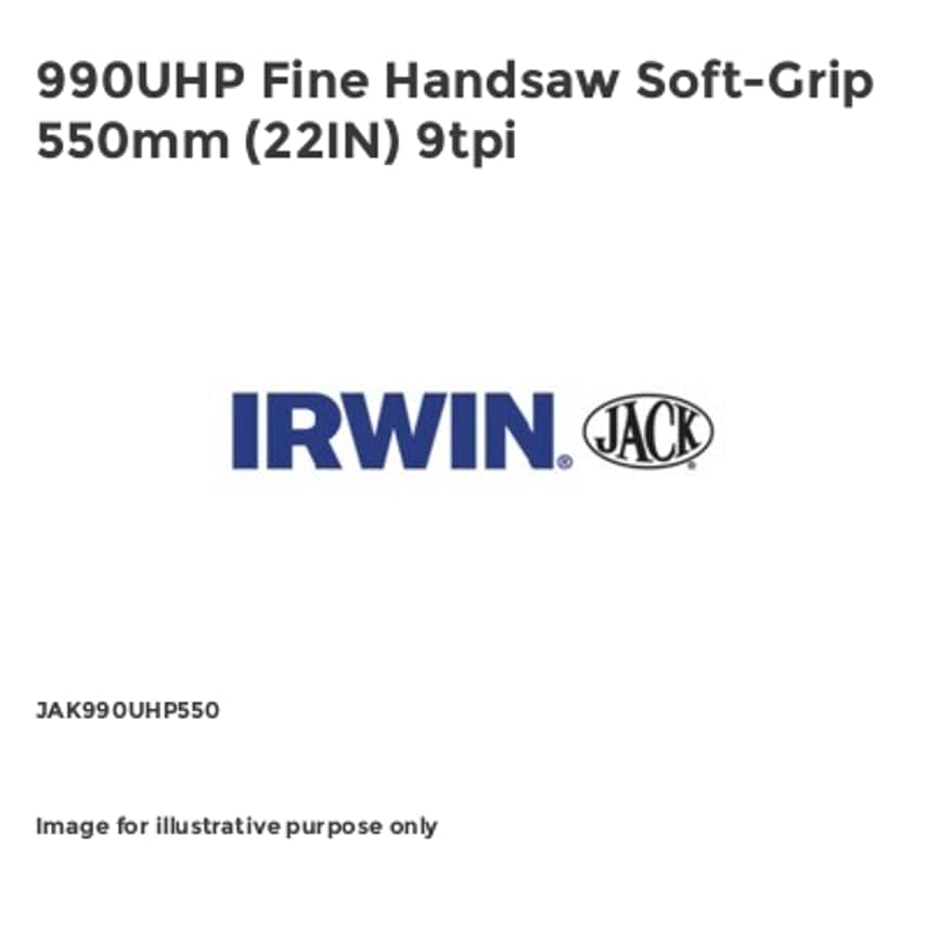 990UHP Fine Handsaw Soft-Grip 550mm (22IN) 9tpi JAK990UHP550