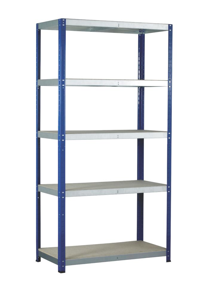 Barton Ecorax 5-Tier Powder-Coated Steel Shelving 900mm x 450mm x 1760mm