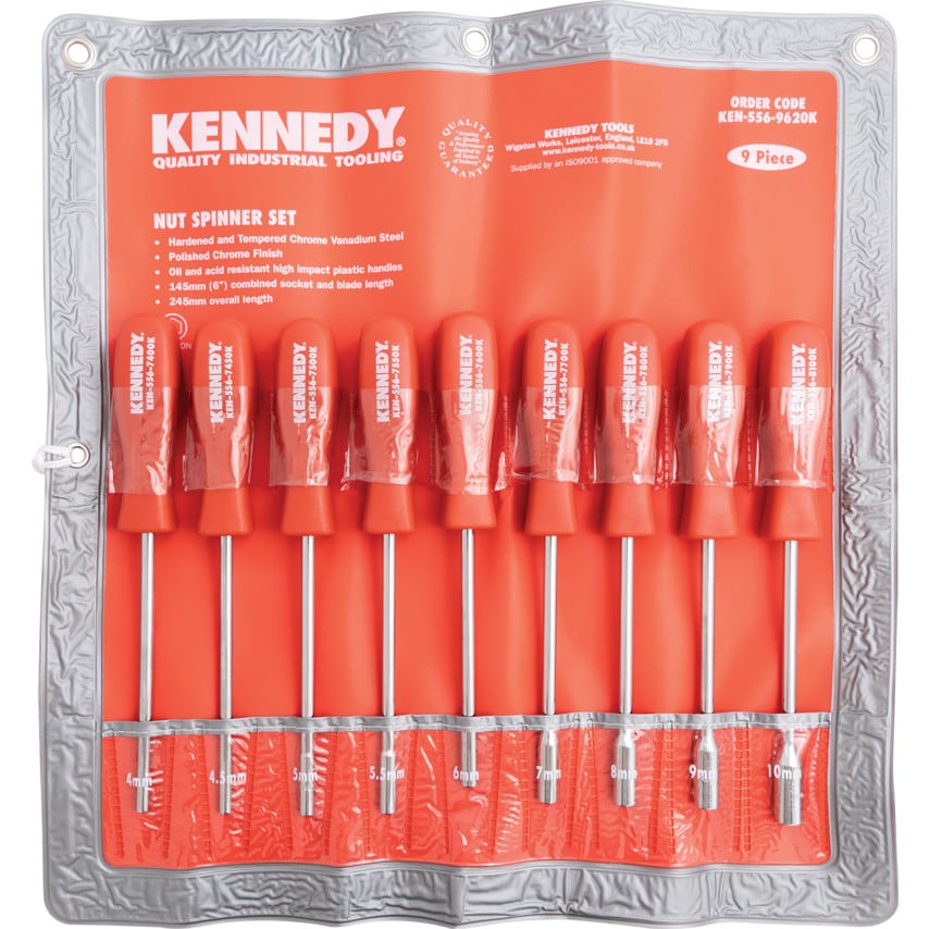 9-Piece Metric Nut Spinner Set