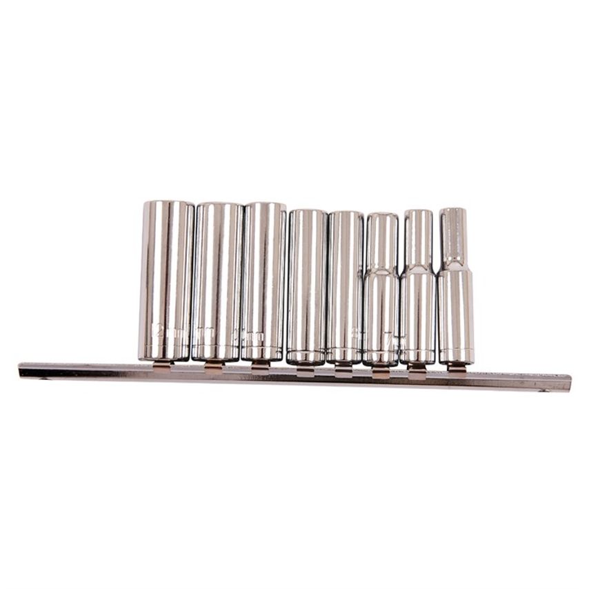 9 Piece 1/4 Metric Deep Socket Set