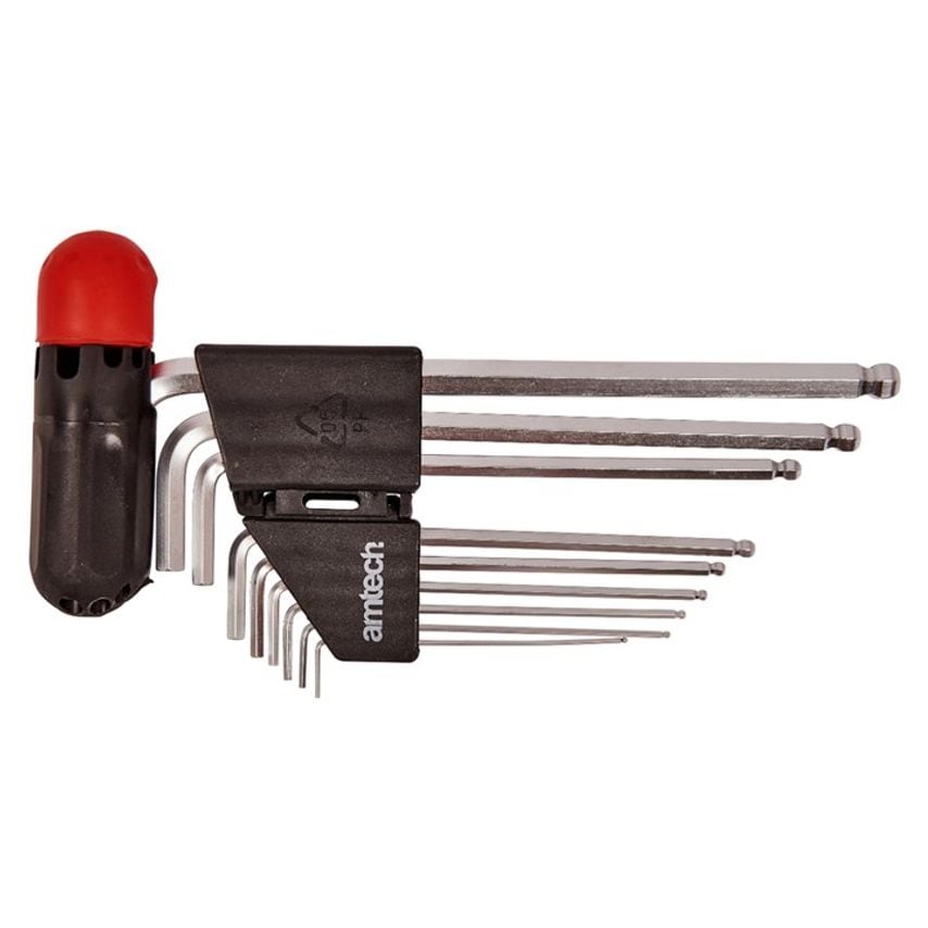 9 Piece Extra Long Ball End Hex Key Set