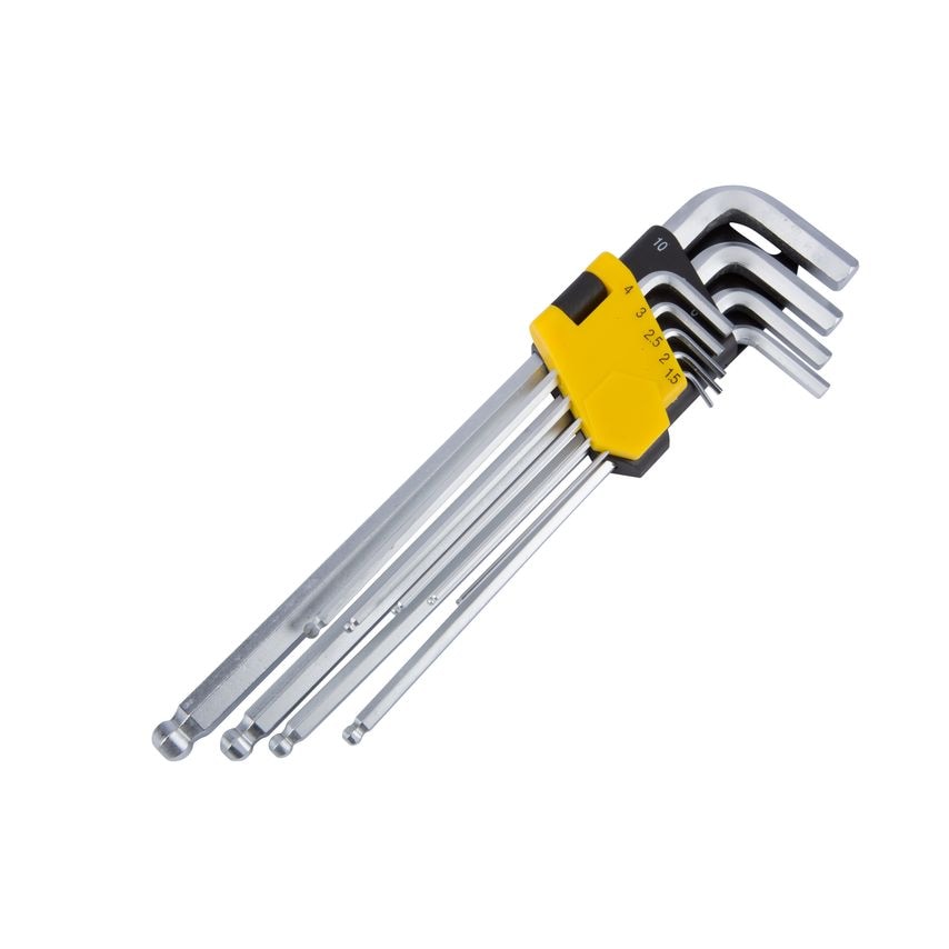 9 Piece Extra-long Ball End Hex Key Set