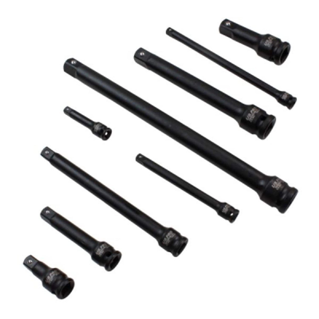 9 Piece Impact Extension Bar Set 1/4in 3/8in 1/2in