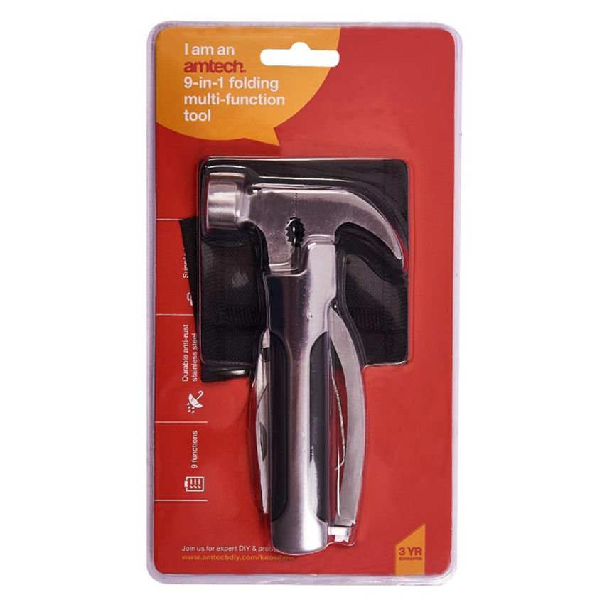 9-in-1 Hammer Head Multi-Function Tool