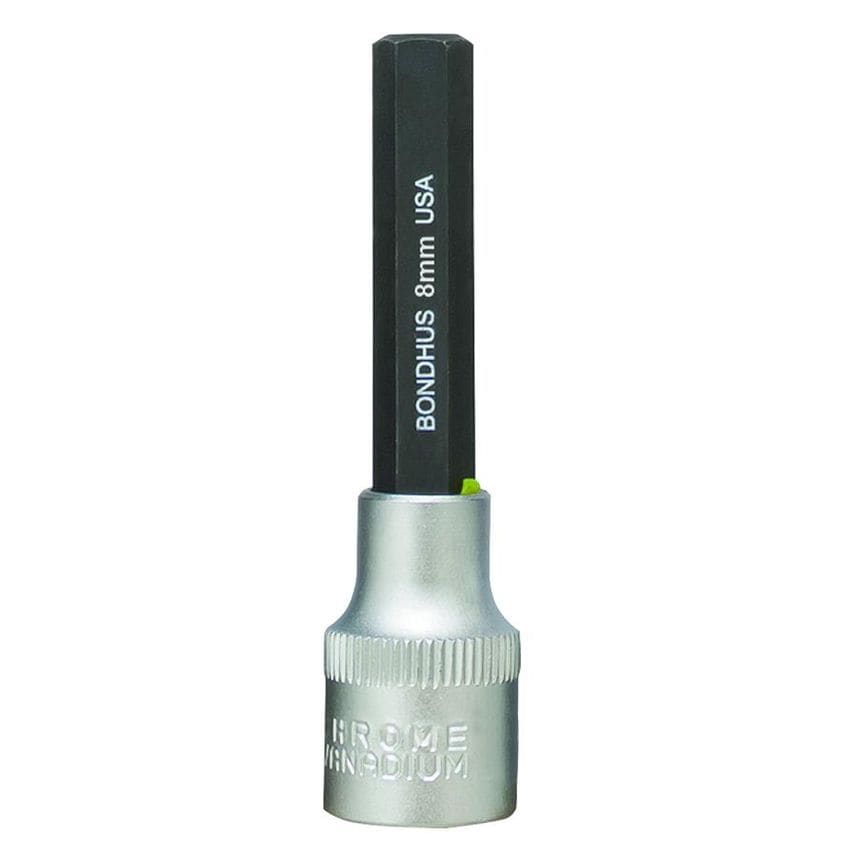 9mm Hex 2" Inhex Socket Bit + Hex Socket, 9mm, 43274