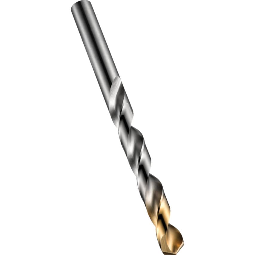 A002S 3.50MM HSS Straight Shank Jobber Drill - TiN Tipped -Pouch Pack
