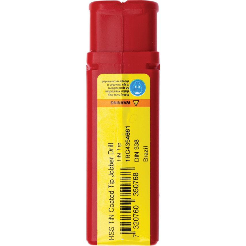 A002 4.50MM HSS Straight Shank Jobber Drill - TiN Tipped