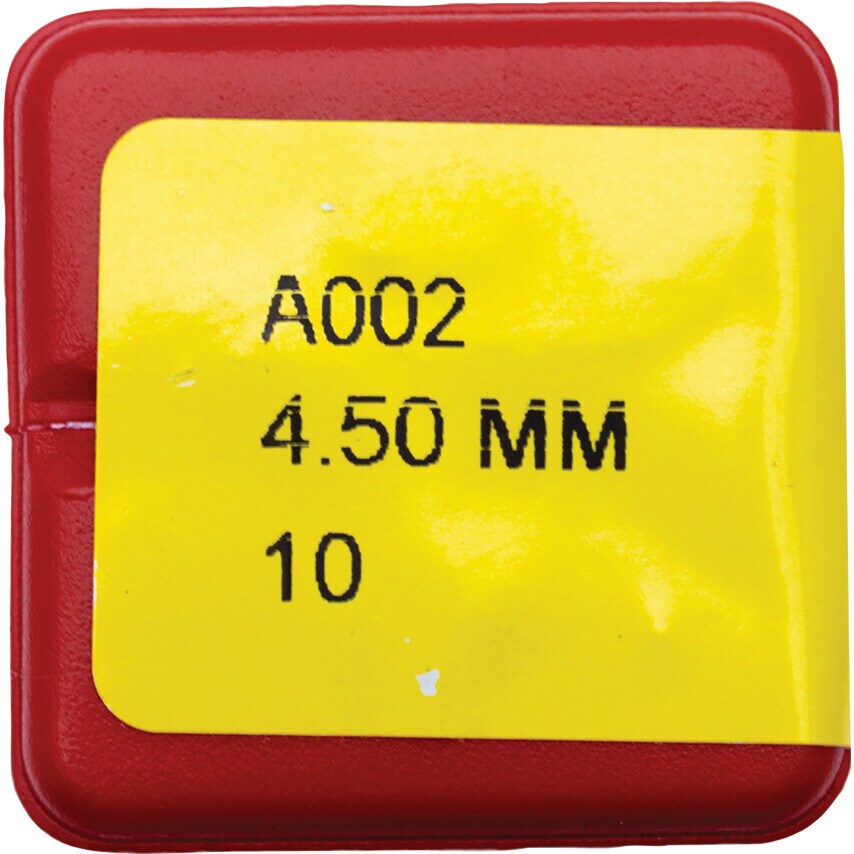 A002 4.50MM HSS Straight Shank Jobber Drill - TiN Tipped