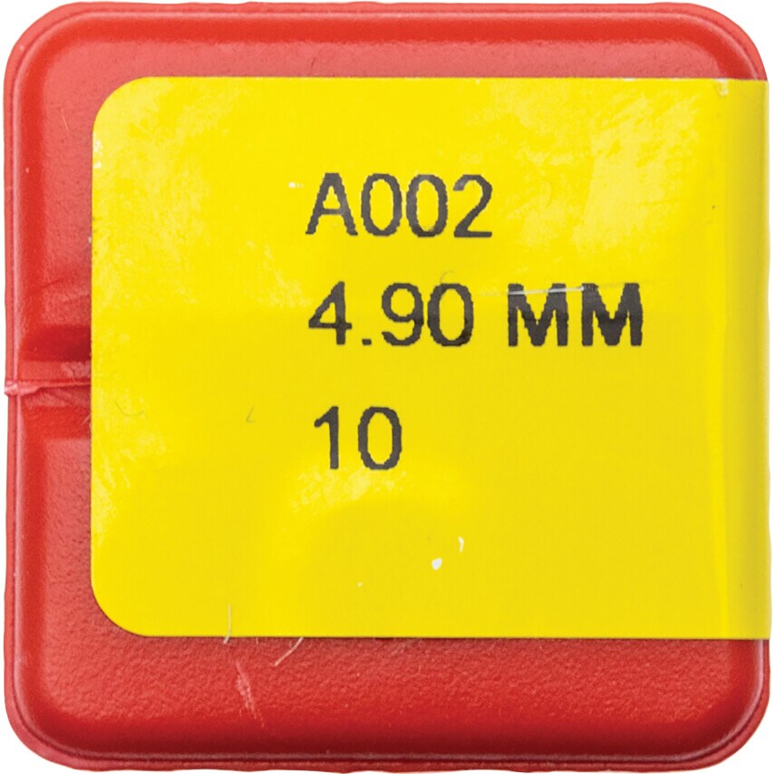 A002 4.90MM HSS Straight Shank Jobber Drills - TiN Tipped