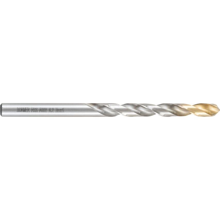 A002 6.20MM HSS Straight Shank Jobber Drills - TiN Tipped
