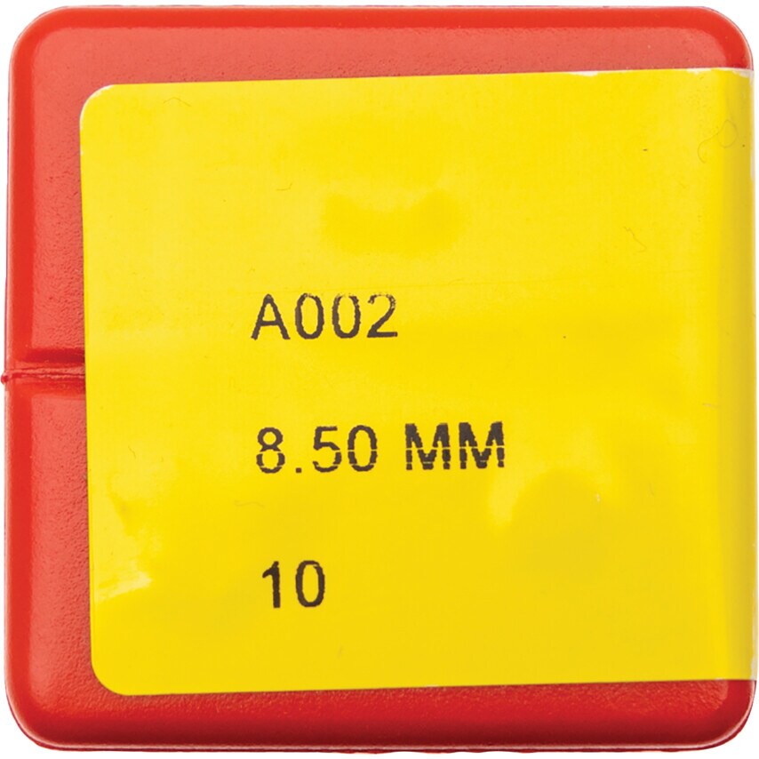 A002 8.50MM HSS Straight Shank Jobber Drills - TiN Tipped