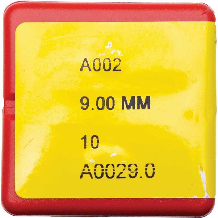 A002 9.00MM HSS Straight Shank Jobber Drills - TiN Tipped
