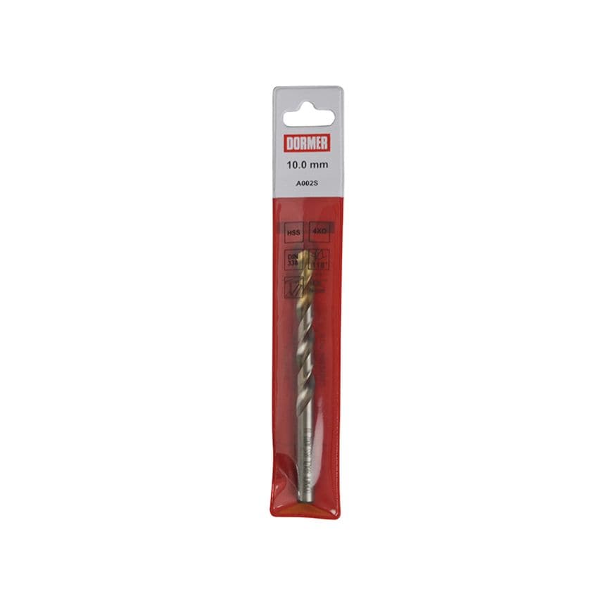 A002 HSS-TiN Coated Jobber Drill 8.00mm OL117mm WL75mm DORA002S80