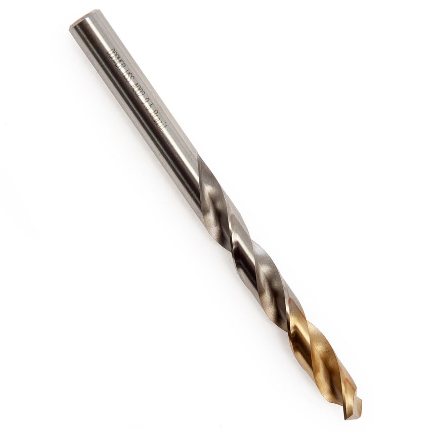A002 HSS Tin Coated Tip Jobber Drill Bits 9.5mm (Box of 10)