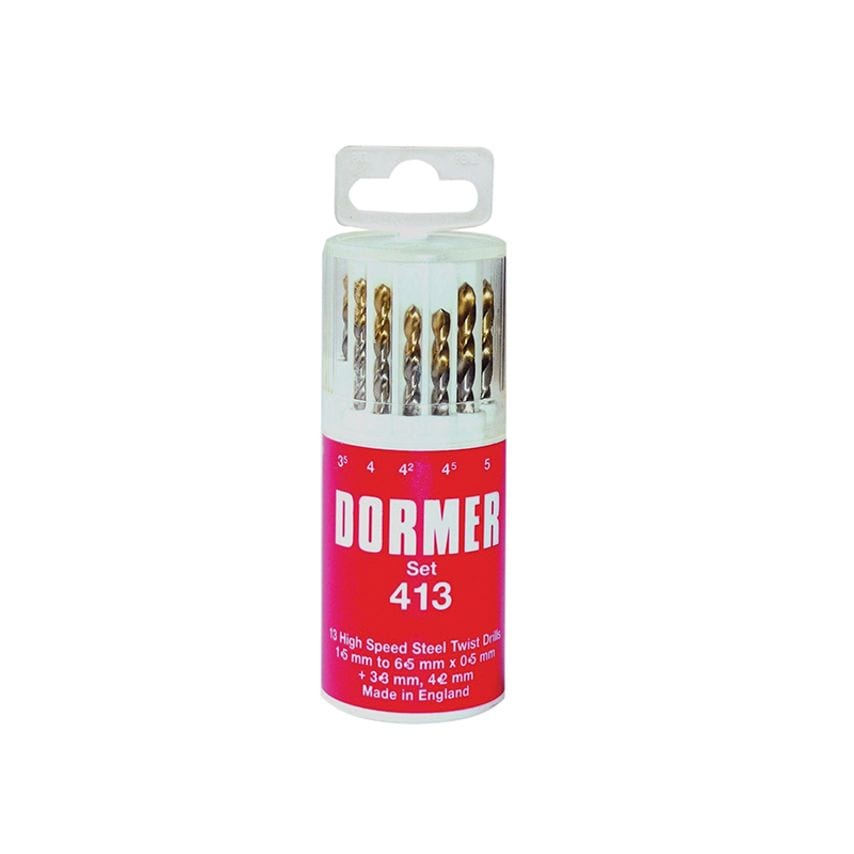 A094 No.419 HSS TiN Coated Drill Set of 19 1.00mm-10.00mm x 0.5mm DORA094419