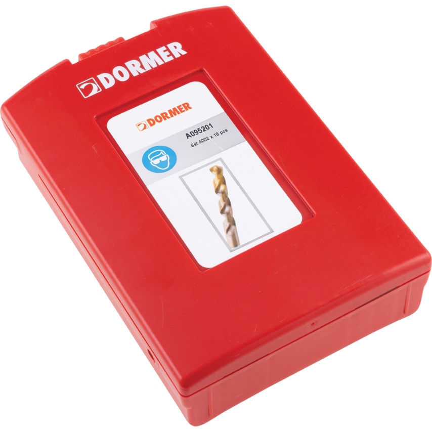 A095 Set 201 HSS-Tin Jobber Drills (19-Pce)