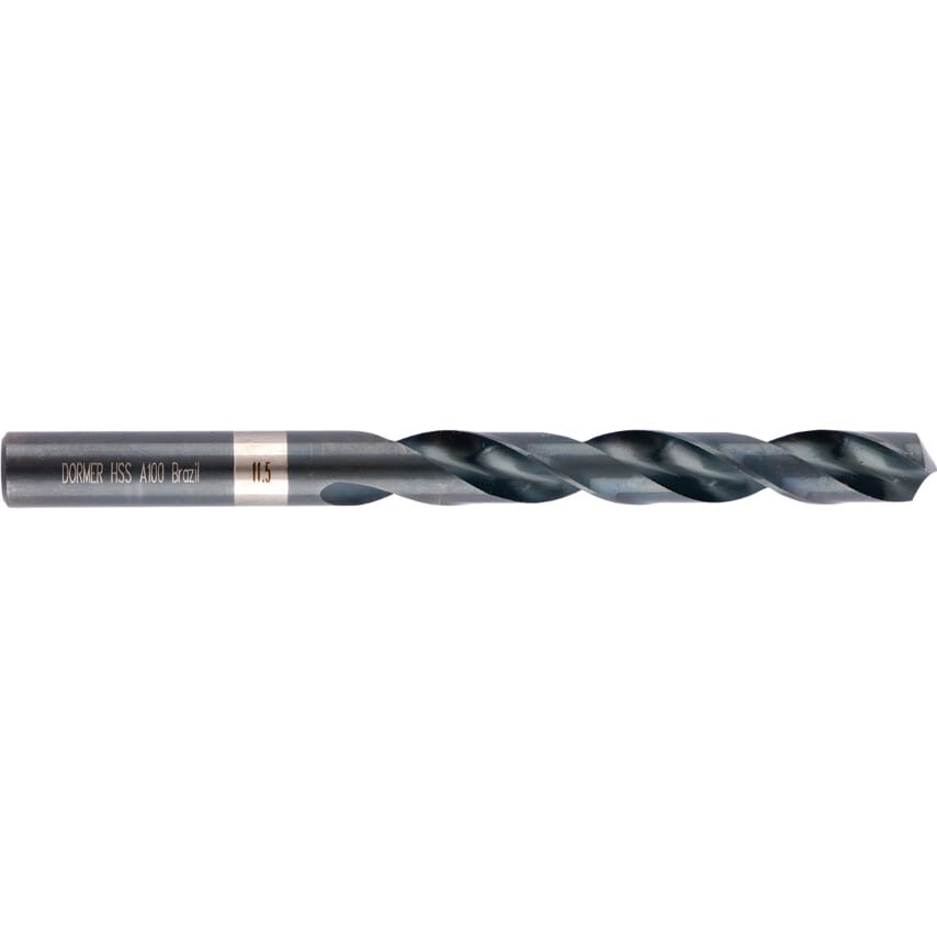 A100 11.50MM Jobber/Twist Drill HSS Straight Shank