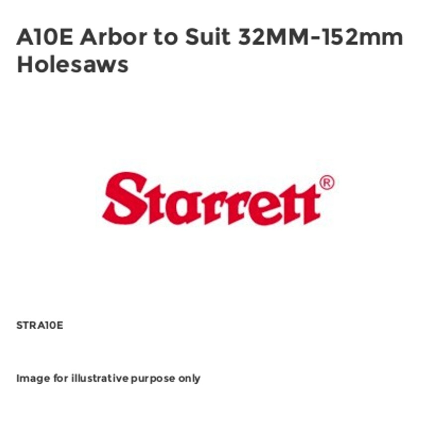 A10E Arbor to Suit 32MM-152mm Holesaws STRA10E