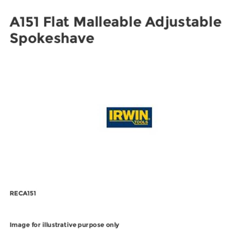 A151 Flat Malleable Adjustable Spokeshave RECA151