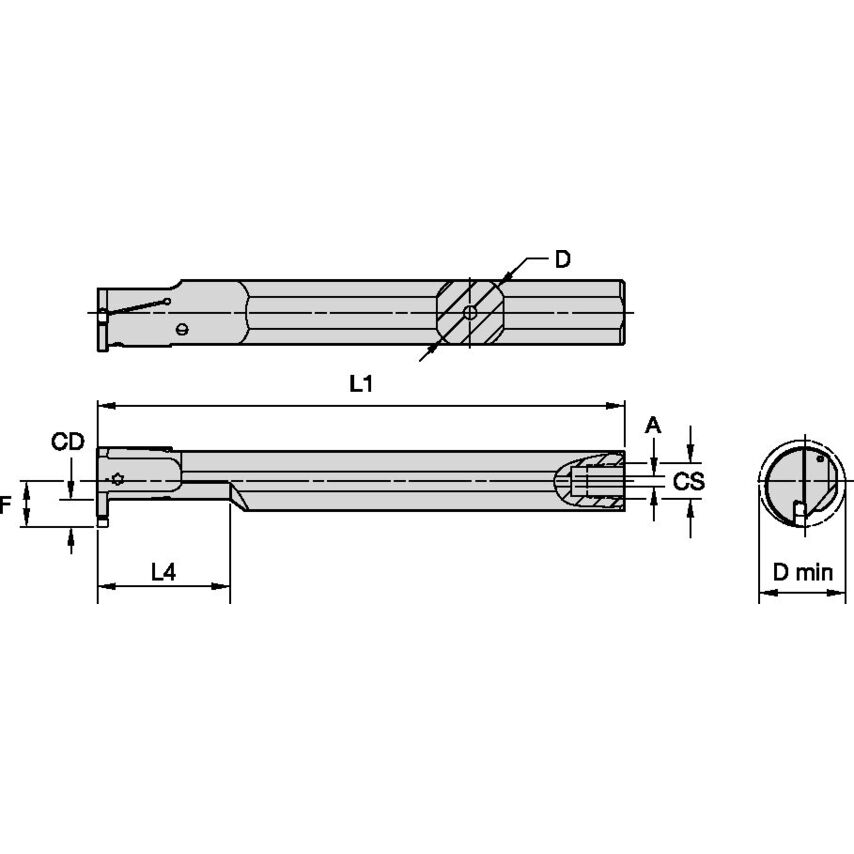 A16REVEMR0310I Evolution Boring Bar D1.00 L7.