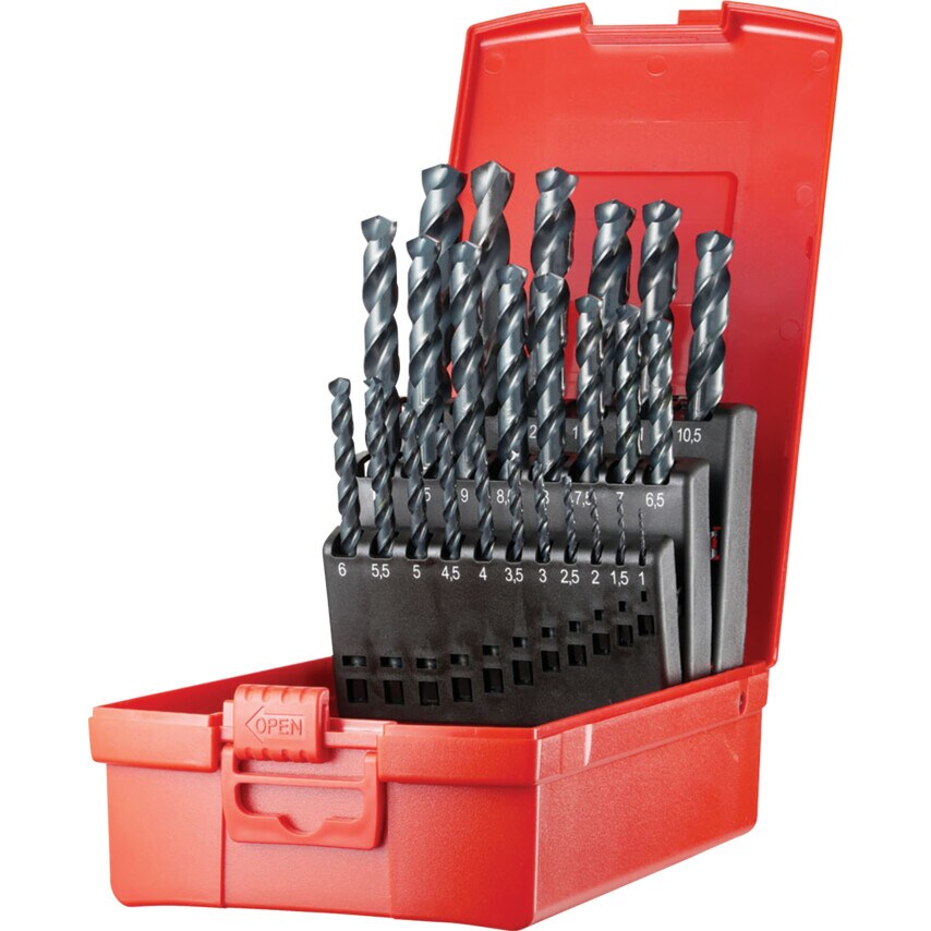 A188 No.204 (25-PCE) S/S Jobber Drill Set DIN 338