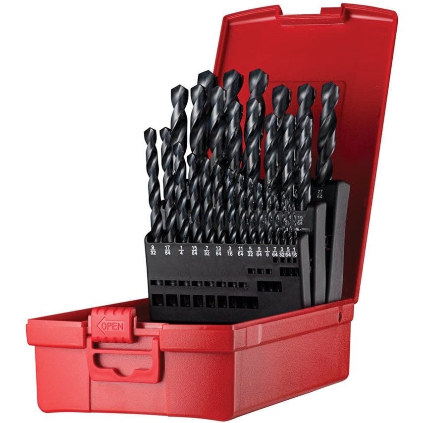 A190 NO.18 (29 Piece) Jobber Drill Set Metal Case