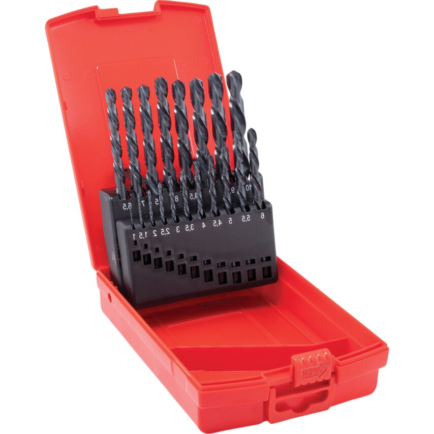 A190 NO.201 HSS Jobber Drill Set - 19 Piece