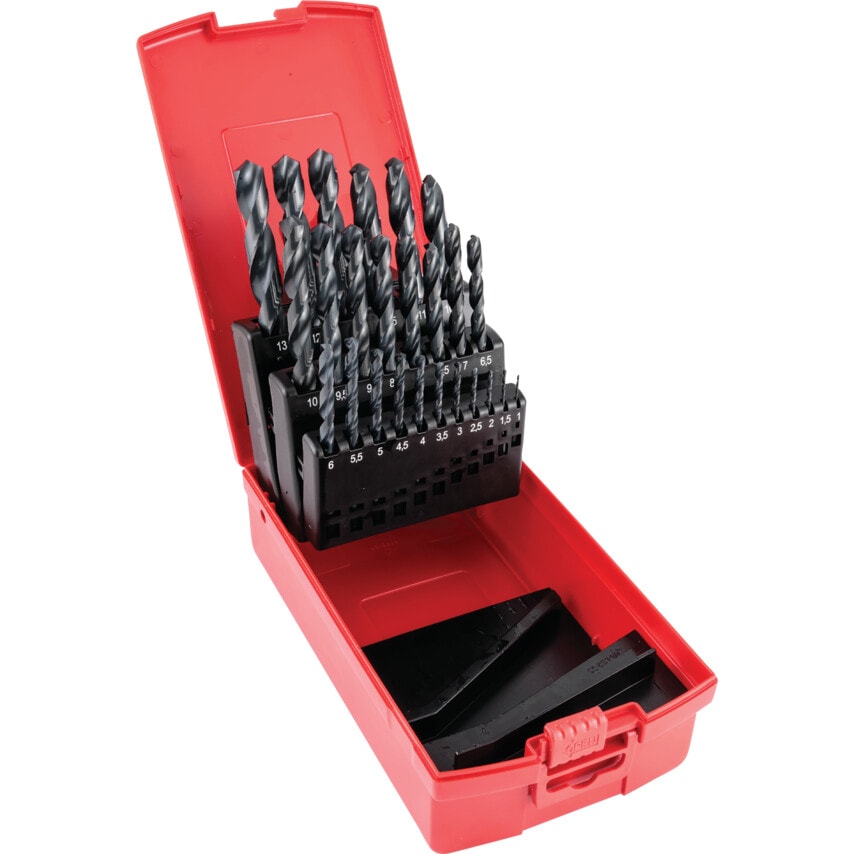 A190 NO.204 HSS Jobber Drill Set - 25 Piece