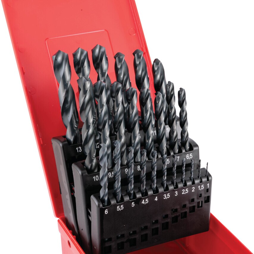 A190 NO.204 HSS Jobber Drill Set - 25 Piece