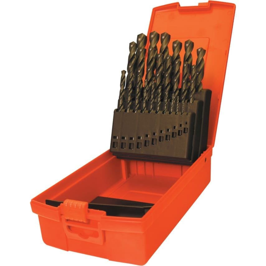 A190 NO.3 (21 Piece) Jobber Drill Set Metal Case