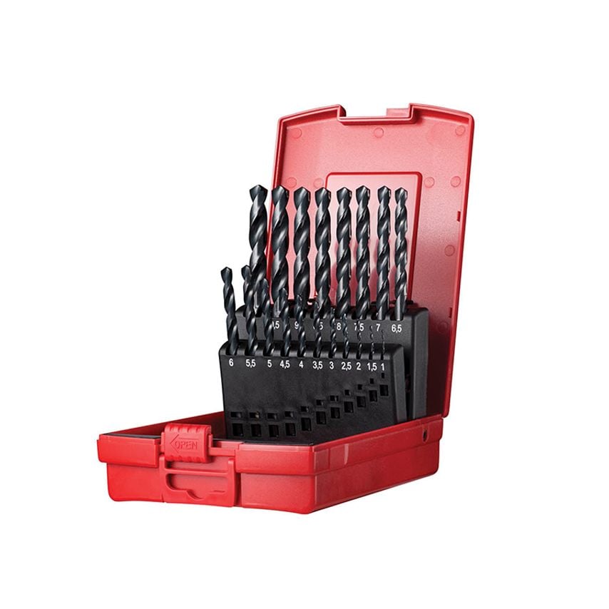 A190 No.201 Metric HSS Drill Set of 19 1.0-10.0 x 0.5mm DORSET201