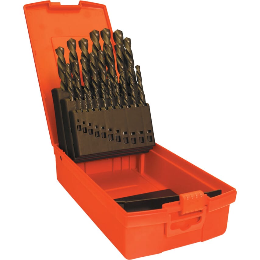 A190 No.3 (21 Pce) Jobber Drill Set Metal Case