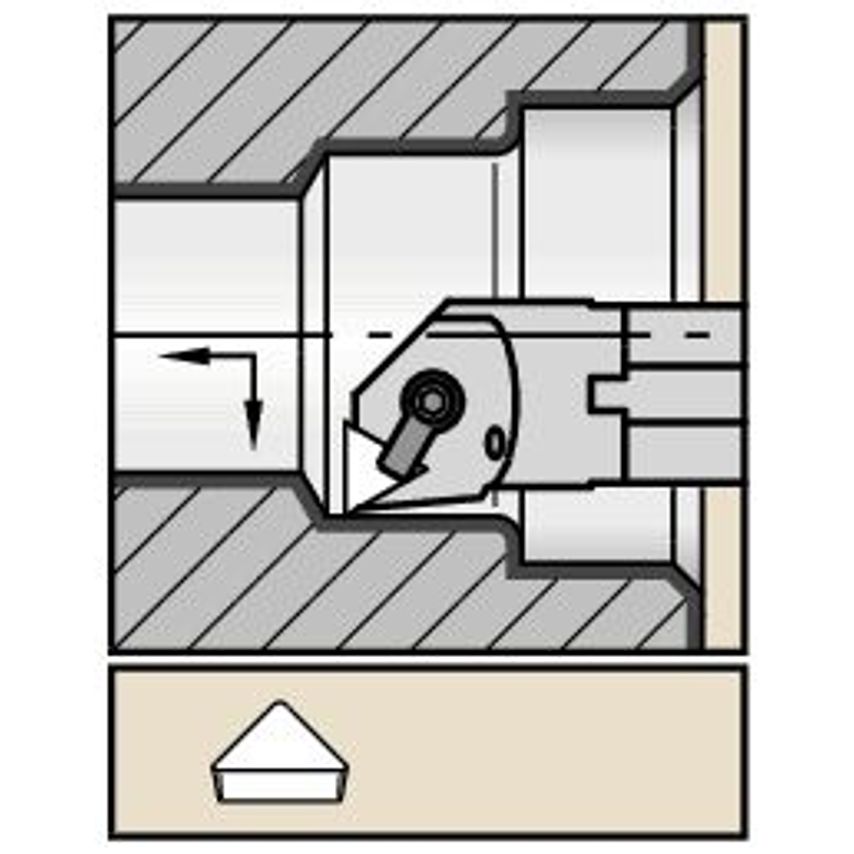 A20QCTFPR11 C Clamping Boring Bar D20, 0MM