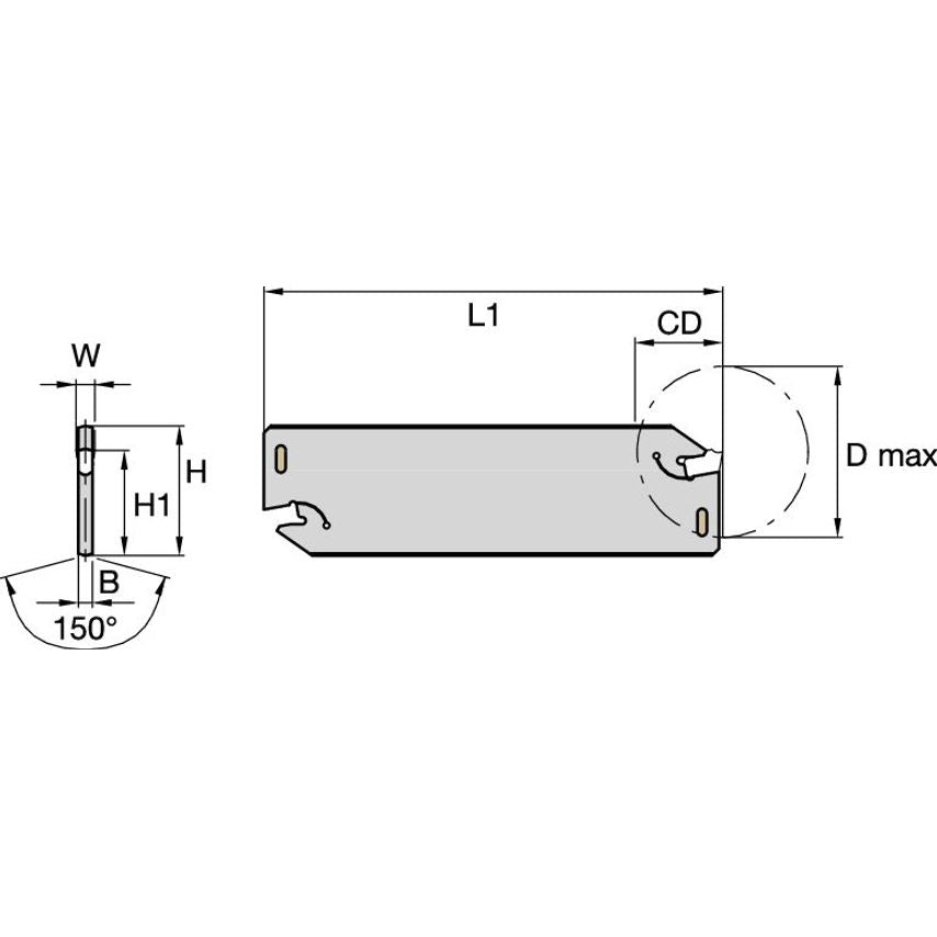 A2BNSN32H03 A2 Cut-Off Blade