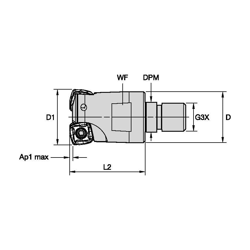 A7793VXO12SA01.50Z3R2 7793VXO Inch Cutter D1.50Z3 Solid Carbide