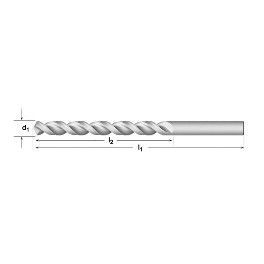 A900 12.00MM HSSE PFX S/S Jobber Drill 6XD